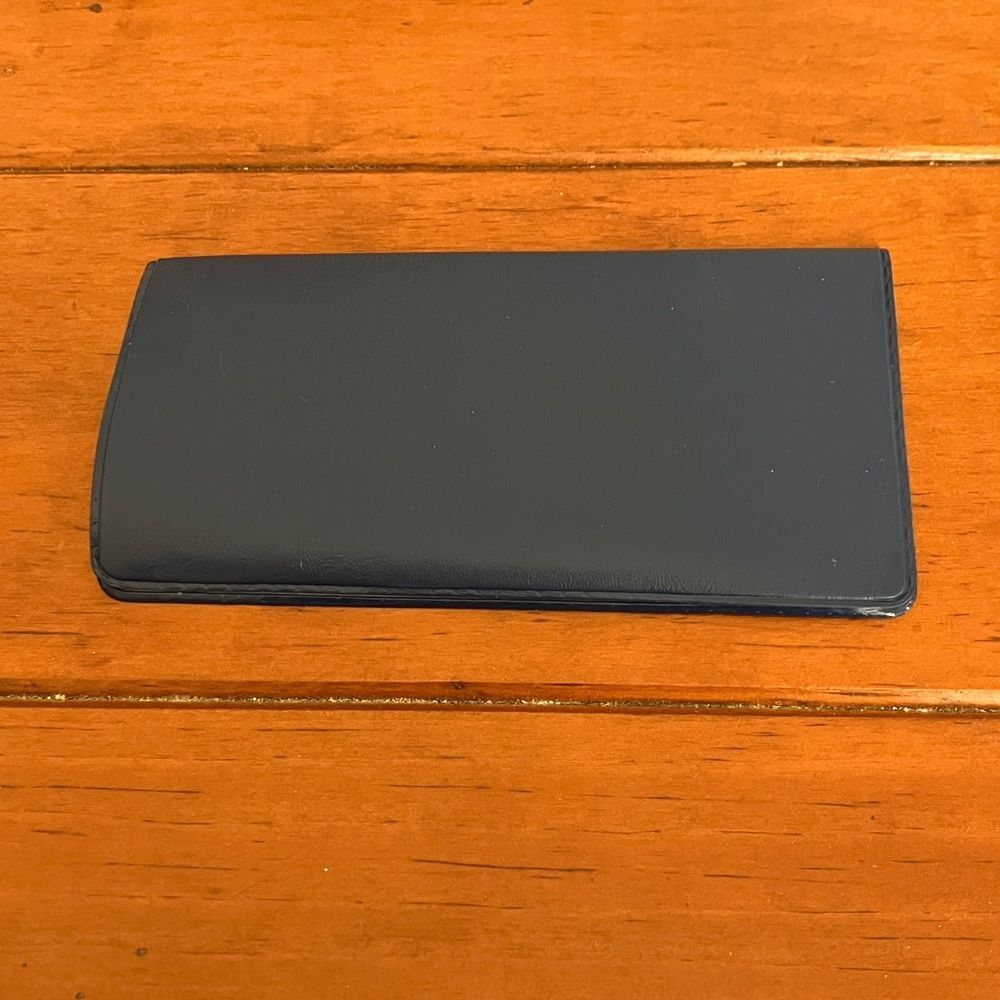 Blue Checkbook Cover - Picture 2 of 3